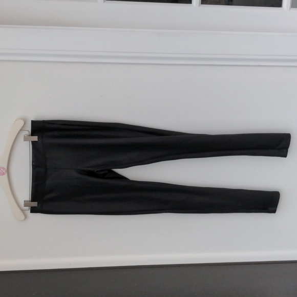 Express Super High Waisted Faux Leather Ankle Leggings S - Picture 3 of 4